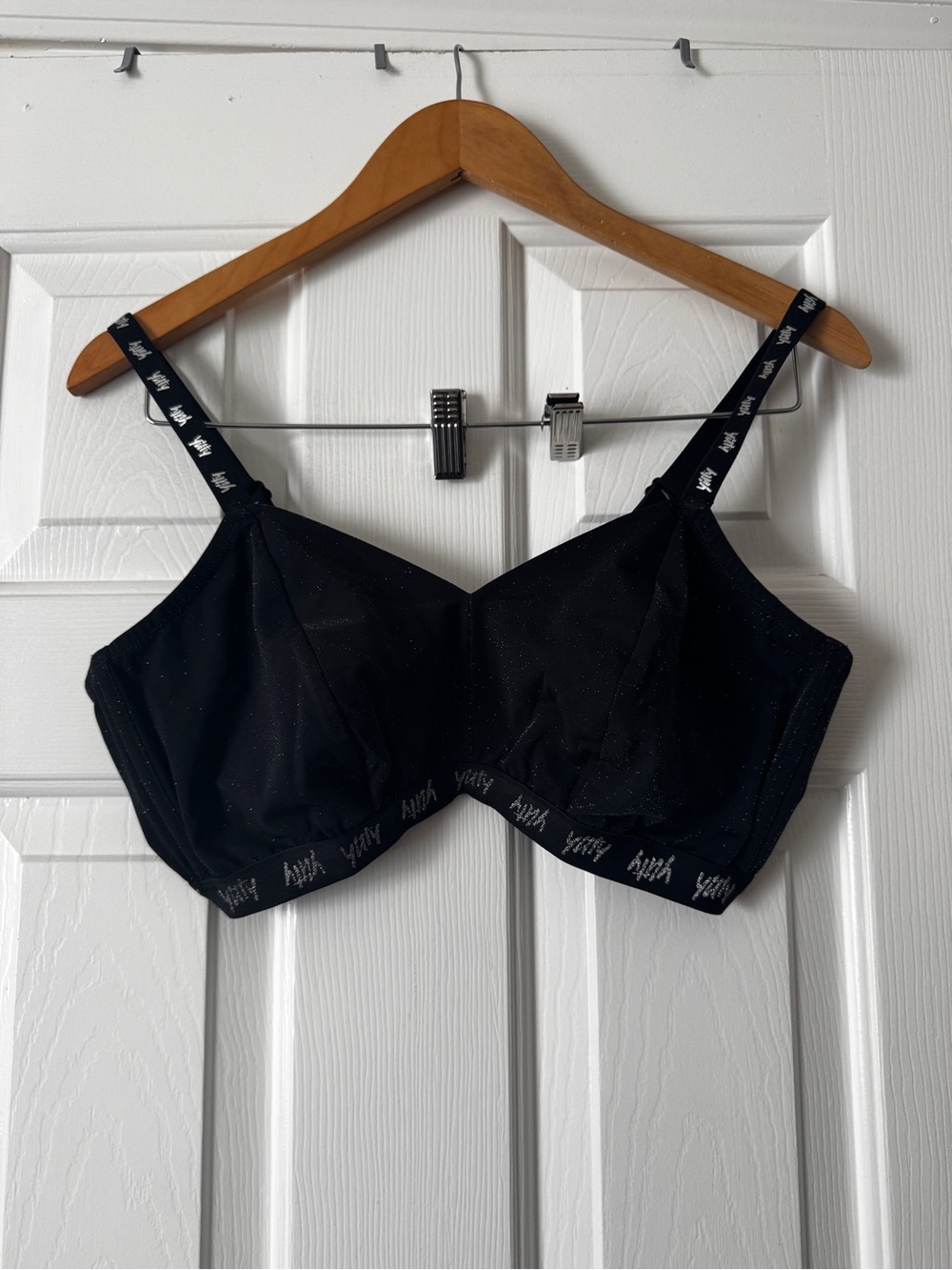 Yitty Black Glitter Bralette Women’s Size XXL/1X